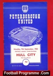 Peterborough United v Hull City 1963