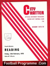 Exeter City v Reading 1976