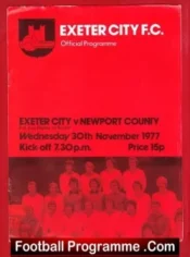 Exeter City v Newport County 1977