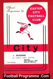 Exeter City v Reading 1972