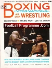 Boxing + Wrestling Magazine 1964 Clay v Liston Muhammad Ali