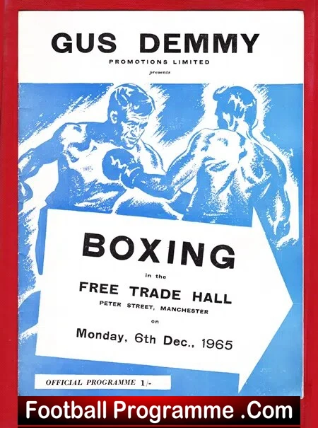 Boxing - Nat Jacobs v Fabio Bettini 1965 - Free Trade Hall Manchester - Image 2