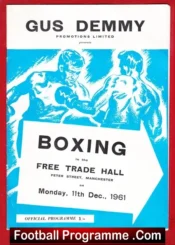 Boxing – Billy Calvert v Floyd Robertson 1961 – Manchester