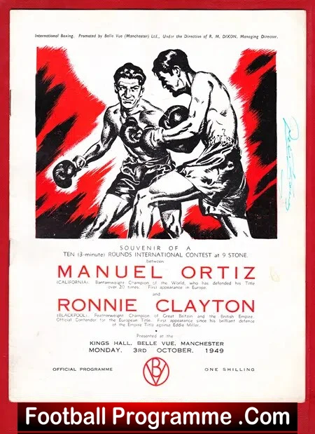 Boxing - Ronnie Clayton v Manuel Ortiz 1949 - Manchester - Image 2