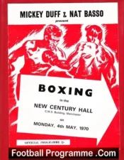 Boxing – Alan Tottoh v Barry Calderwood 1970 – Manchester