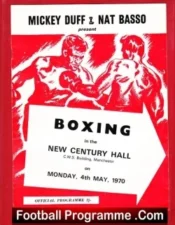 Boxing – Alan Tottoh v Barry Calderwood 1970 – Manchester