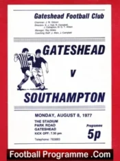 Gateshead v Southampton 1977 – Football Benefit Game