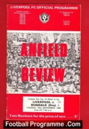 Liverpool v Dundalk 1969 – 10 – Nil – Fairs Cup Irish Team