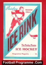 Paisley Pirates Ice Hockey v Ayr Raiders 1950 – Scotland