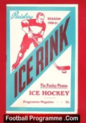 Paisley Pirates Ice Hockey v Ayr Raiders 1950 – Scotland