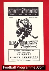 Brighton Ice Hockey v Sussex Canadians 1950 – Canada