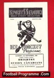Brighton Ice Hockey v Sussex Canadians 1950 – Canada