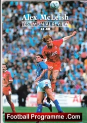 Alex McLeish Testimonial Benefit Match Aberdeen – Signed