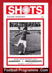 Richard Walden Testimonial Benefit Match Aldershot 1974 – Signed