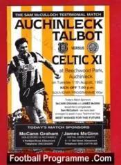 Sam McCulloch Testimonial Benefit Match Auchinleck Talbot Signed