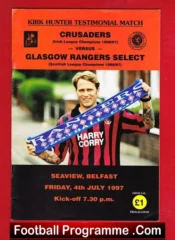Kirk Hunter Testimonial Benefit Match Crusaders 1997 – Signed