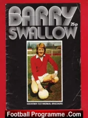 Barry Swallow Testimonial Benefit Match York City 1976 – Signed