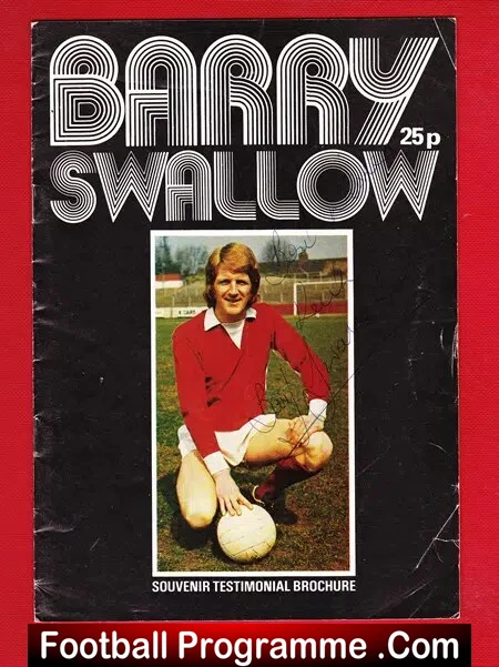 Barry Swallow Testimonial Benefit Match York City 1976 - Signed - Image 2