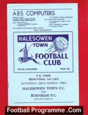 Halesowen Town v Burnham 1983 – FA Vase Semi Final