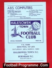 Halesowen Town v Burnham 1983 – FA Vase Semi Final
