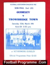 Guiseley v Trowbridge Town 1991 – FA Vase Semi Final