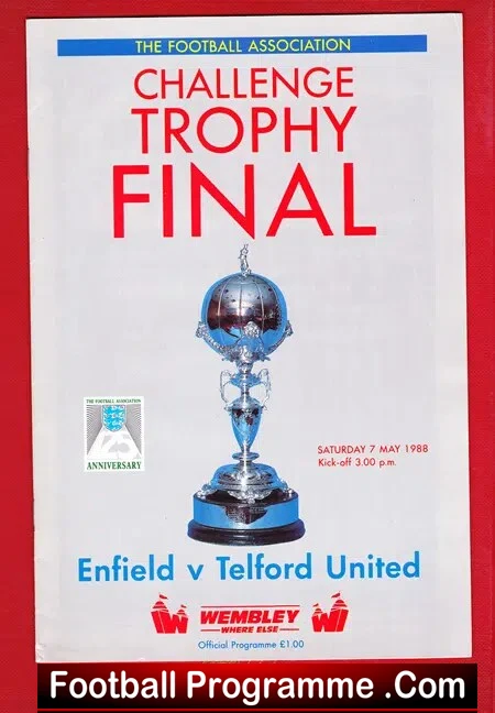 Enfield v Telford United 1988 - Challenge Trophy Cup Final - Image 2