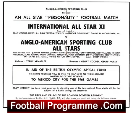 Anglo American Sporting Club v All Stars 1968 - Bobby Moore - Image 3