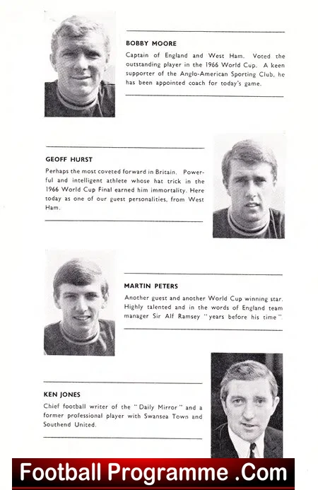 Anglo American Sporting Club v All Stars 1968 - Bobby Moore - Image 4