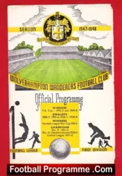 Wolves Wolverhampton v Manchester United 1947