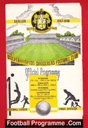 Wolves Wolverhampton v Manchester United 1947