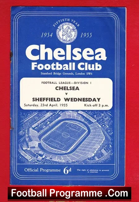 Chelsea v Sheffield Wednesday 1955 - Title Decider 55 - Image 2