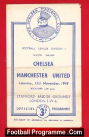 Chelsea v Manchester United 1948 – 1940’s Football Programme