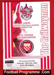 Leigh Football Club v FC United Of Manchester 2005 – 1st Signed