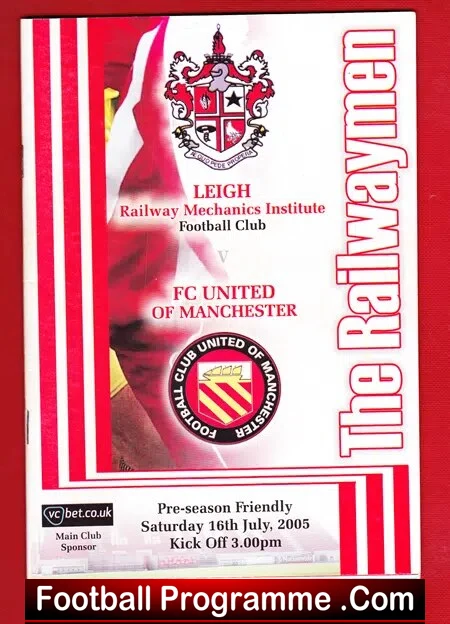 Leigh Football Club v FC United Of Manchester 2005 - 1st Signed - Image 2