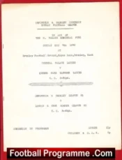 Crystal Palace Ladies v QPR 1972 Womens Football Match Orpington