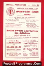 Clapton v Walthamstow Avenue 1954