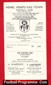 Hemel Hempstead v Woodford Town 1961 – Delphian League Replay