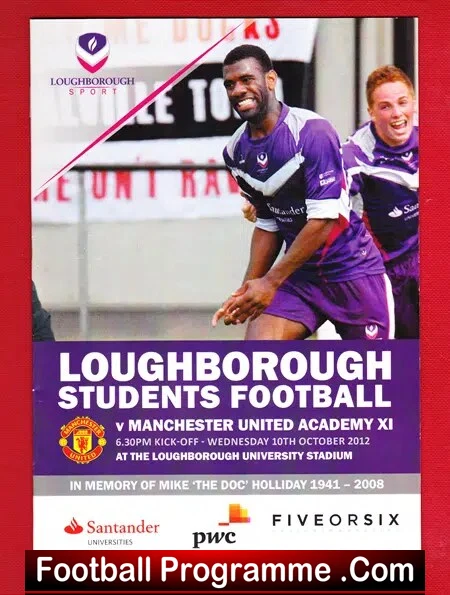 Loughborough v Manchester United 2012 - Students Academy Youth - Image 2