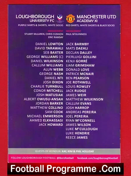 Loughborough v Manchester United 2012 - Students Academy Youth - Image 3