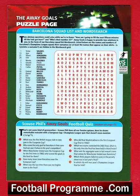 Barcelona v Manchester United 2009 European Cup Final Rome Guide - Image 3