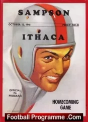 Sampson v Ithaca 1948 – American Football Program 1940s