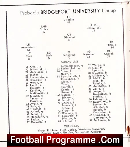 Bridgeport University v Ithaca 1948 - American Football 1940s - Image 3