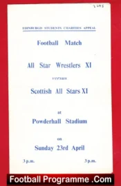 All Star Wrestlers v Scottish All Stars 1960s – Edinburgh