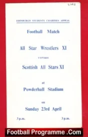 All Star Wrestlers v Scottish All Stars 1960s – Edinburgh