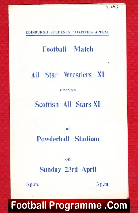 All Star Wrestlers v Scottish All Stars 1960s - Edinburgh - Image 2