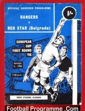 Glasgow Rangers v Red Star Belgrade 1964 – European Cup