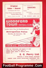 Woodford Town v Metropolitan Police 1960 – Met Police London