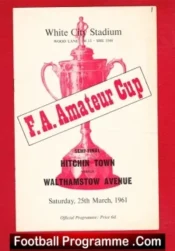 Hitchin Town v Walthamstow Avenue 1961 – FA Amateur Cup Semi