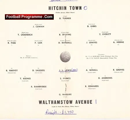 Hitchin Town v Walthamstow Avenue 1961 - FA Amateur Cup Semi - Image 3