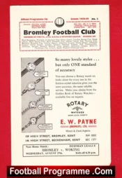 Bromley v Walthamstow Avenue 1958